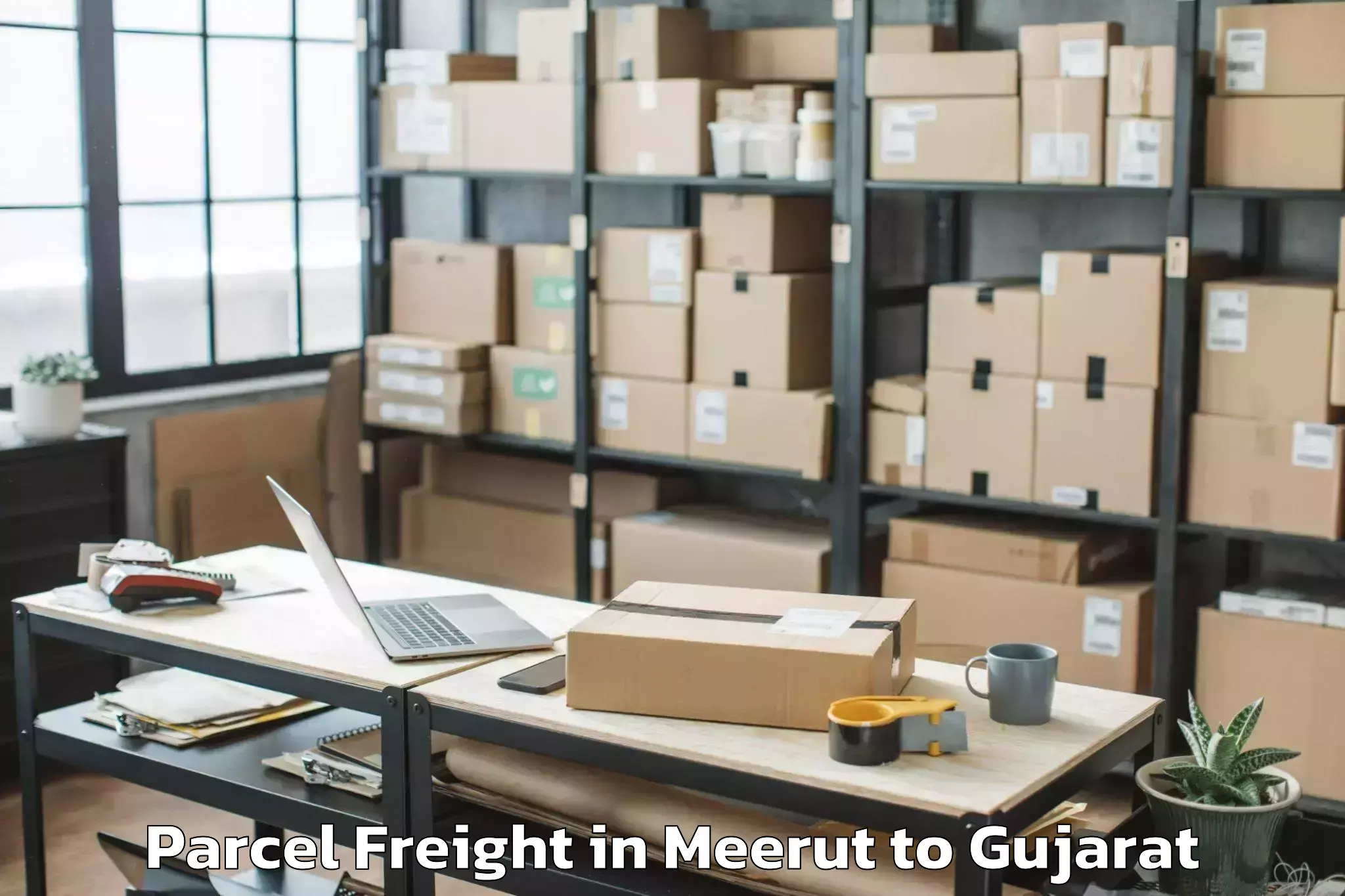 Easy Meerut to Vanthli Parcel Freight Booking